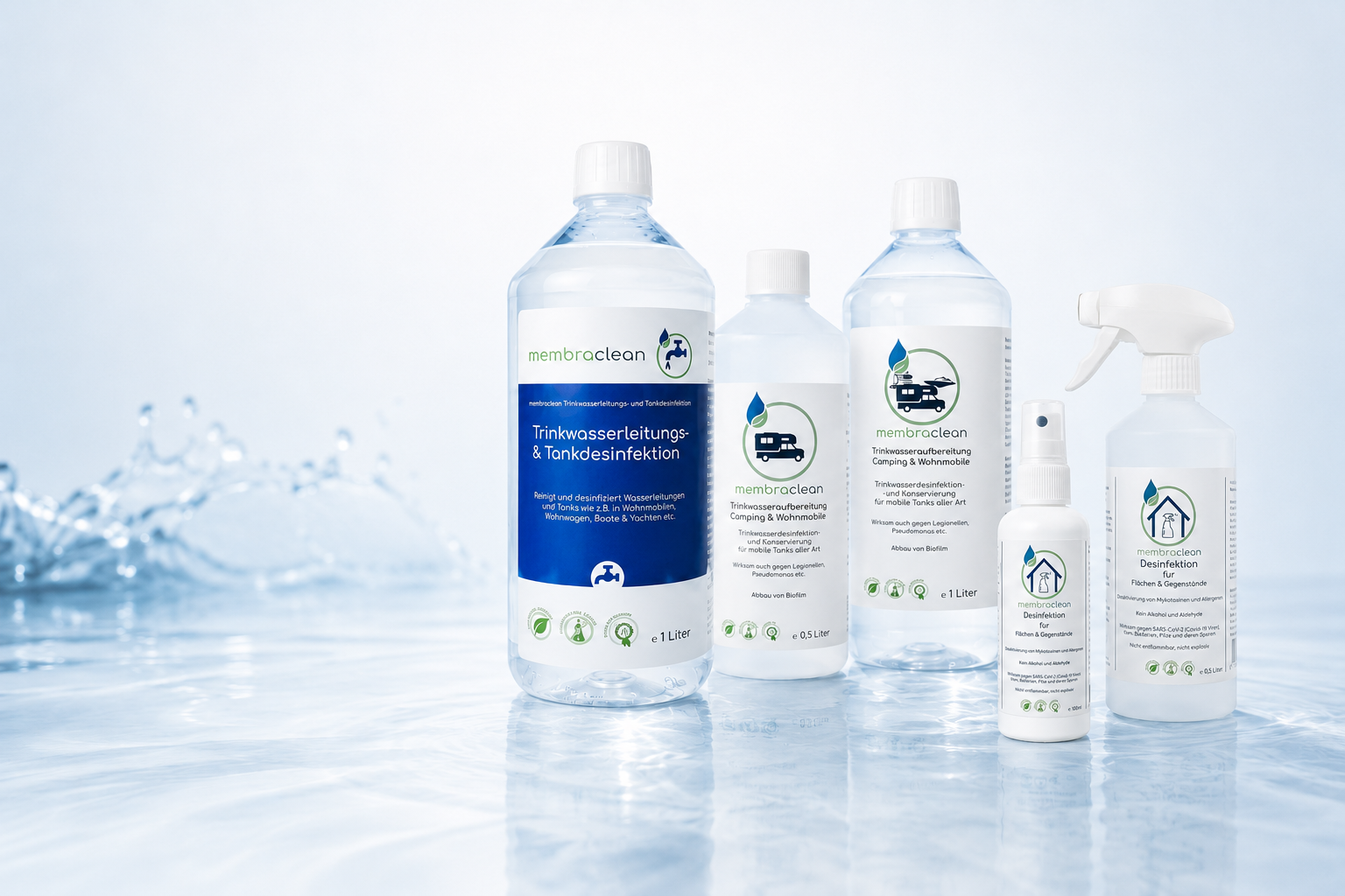 membraclean Trinkwasseraufbereitung Camping & Wohnmobile Sets - membraclean-shop.de