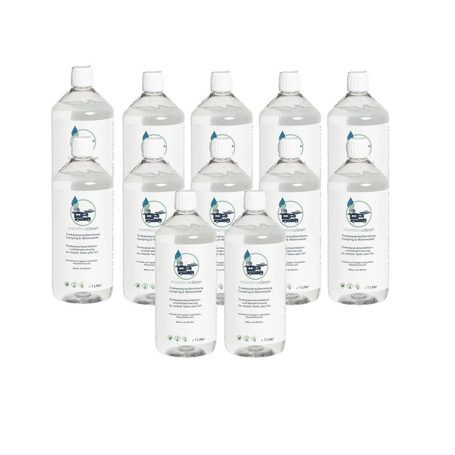 Produktbild membraclean Trinkwasseraufbereitung für Camping und Wohnmobile 12x1 Liter