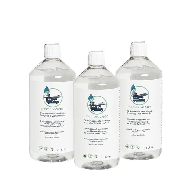 3x 1 Liter membraclean Trinkwasseraufbereitung Camping & Wohnmobile Sparset (3 Liter)