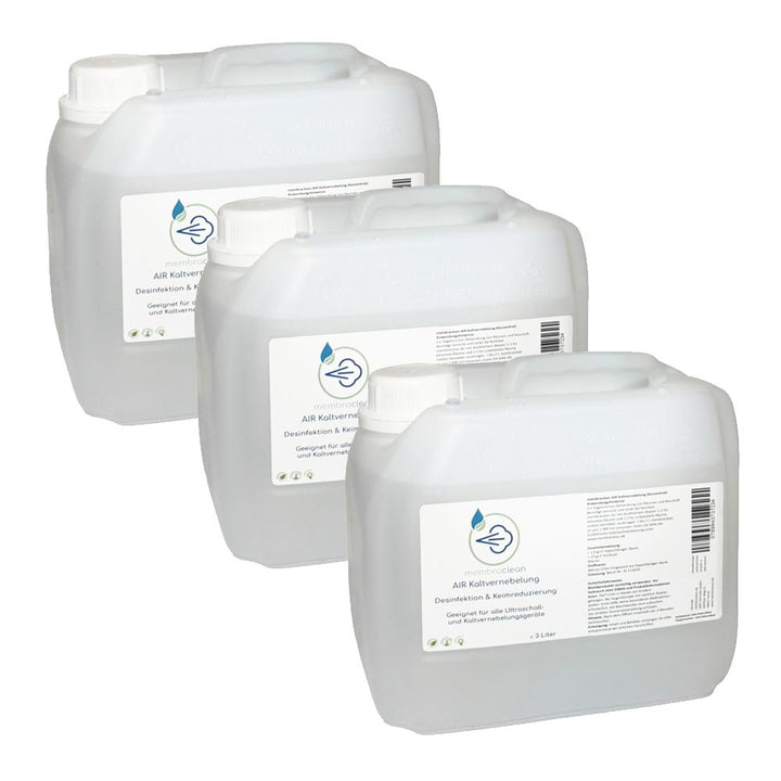 3x 3 Liter membraclean AIR Kaltvernebelung moderne Hygiene (Konzentrat) - membraclean-shop.de