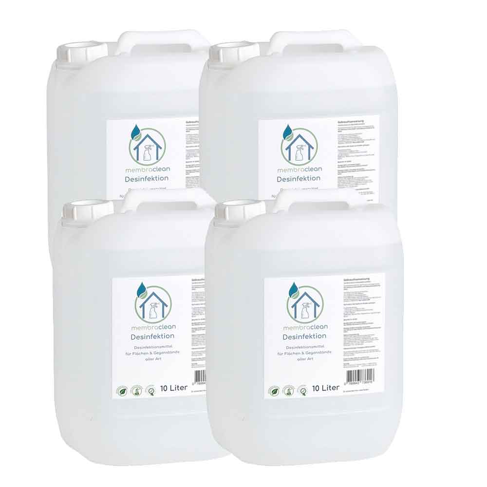 4x 10 Liter membraclean Desinfektion für Flächen & Gegenstände