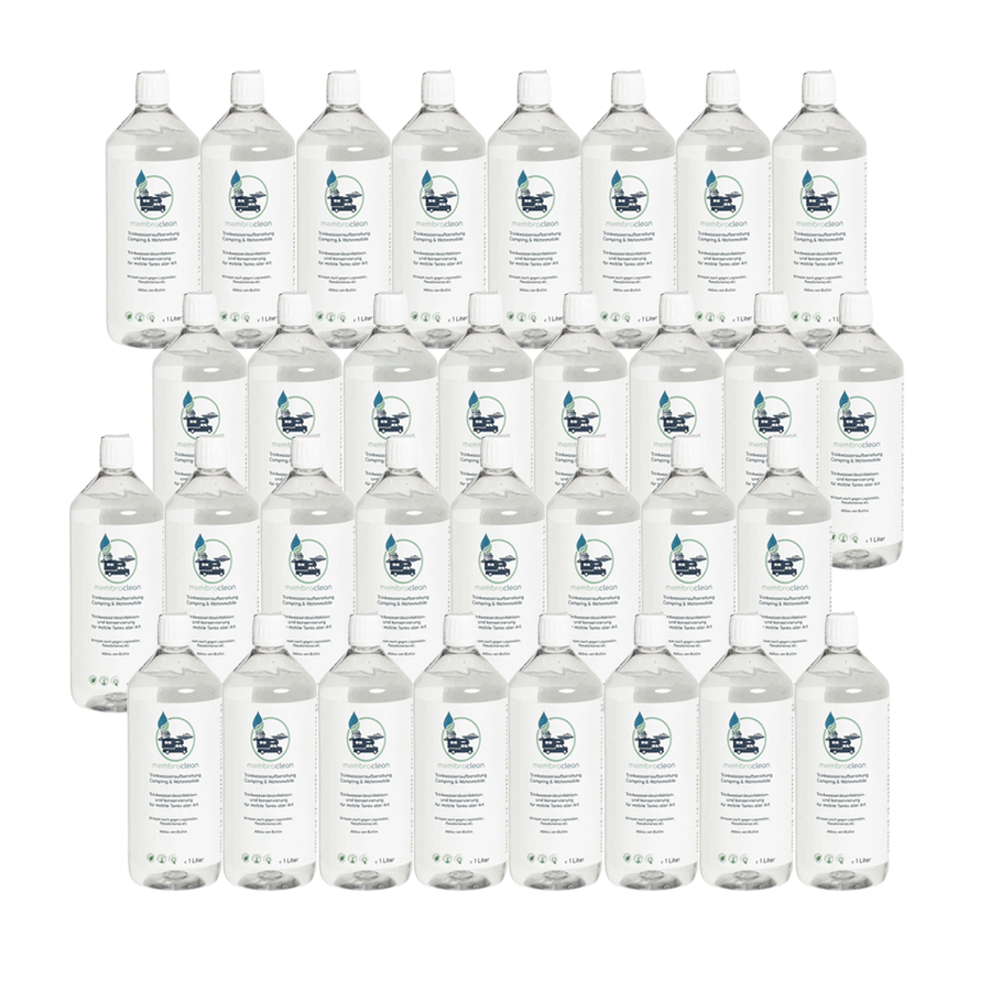24x 1 Liter membraclean Trinkwasseraufbereitung Camping & Wohnmobile Sparset - 24 Liter MEGA Sparset