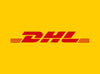 Logo DHL rot auf gelben Hintergrund