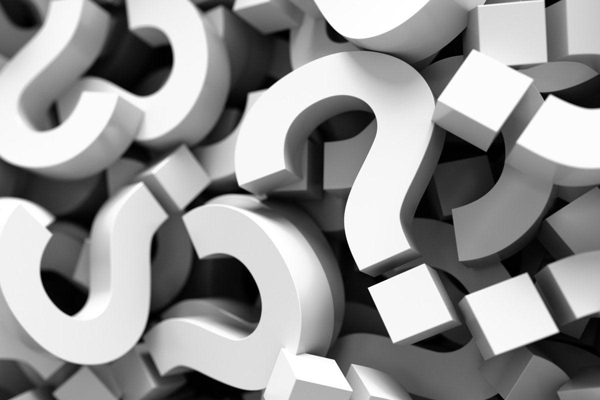 Ein heller Haufen mit vielen Fragezeichen