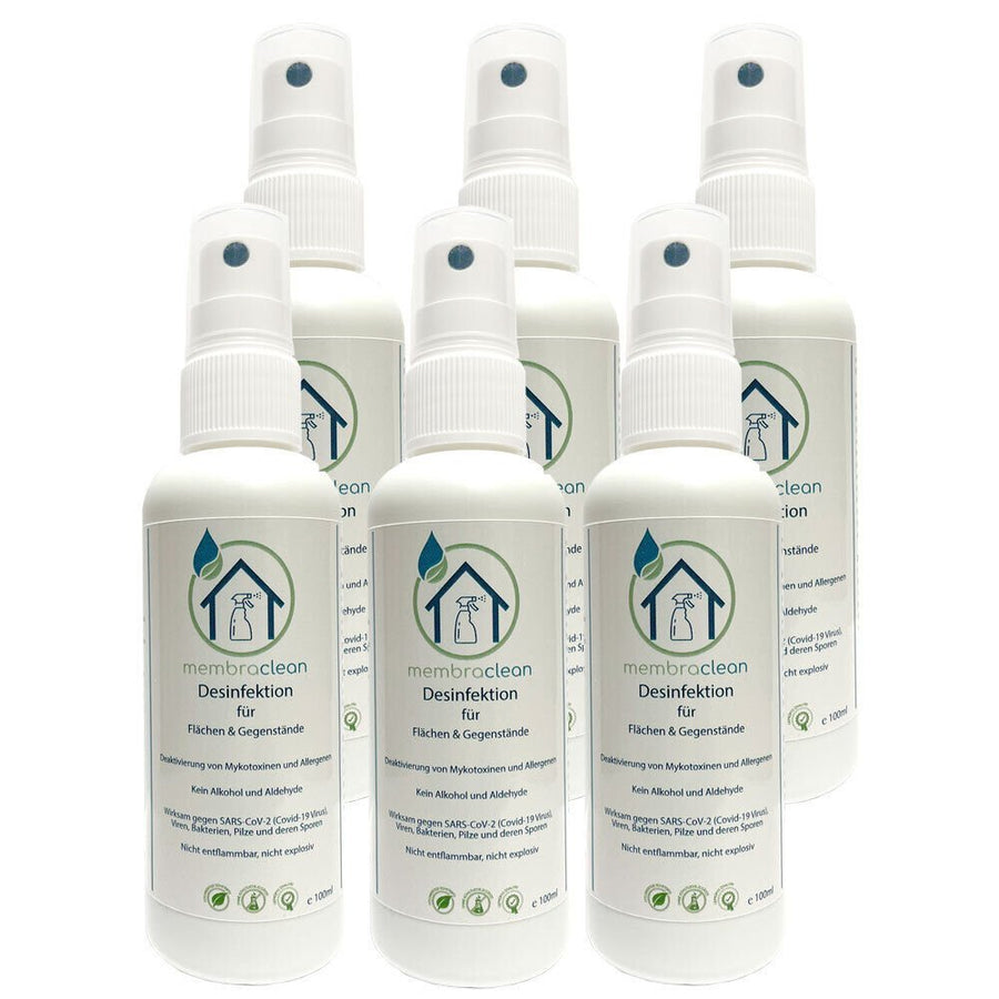 Produktbild für membraclean Desinfektion für Flächen & Gegenstände 6x100 ml