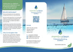 "Weiter sagen!" Flyer membraclean Trinkwasseraufbereitung Schifffahrt zum mitbestellen! - Vorderseite