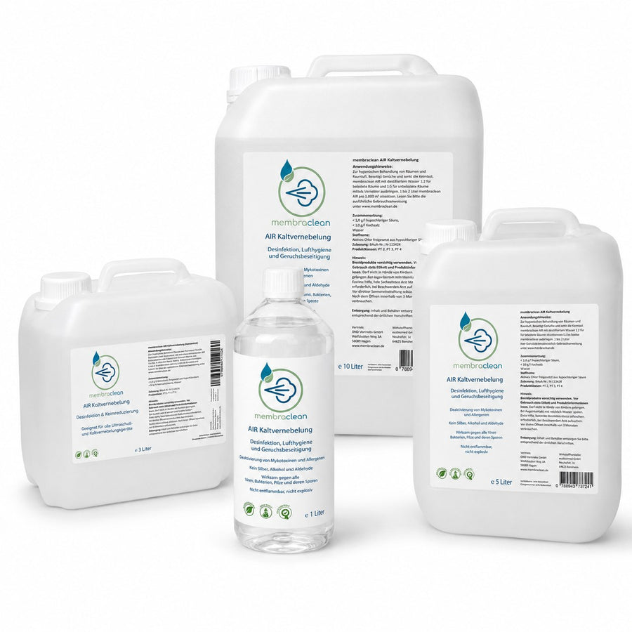 Gruppenbild für membraclean AIR Kaltvernebelung das modernes Hygienekonzentrat 