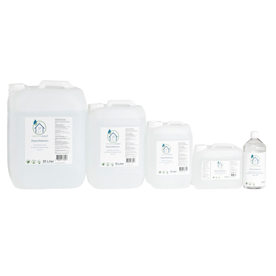 Gruppenbild membraclean Desinfektion für Flächen & Gegenstände