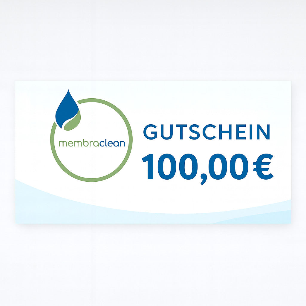 membraclean Gutschein mit einem Wert von 100,00€