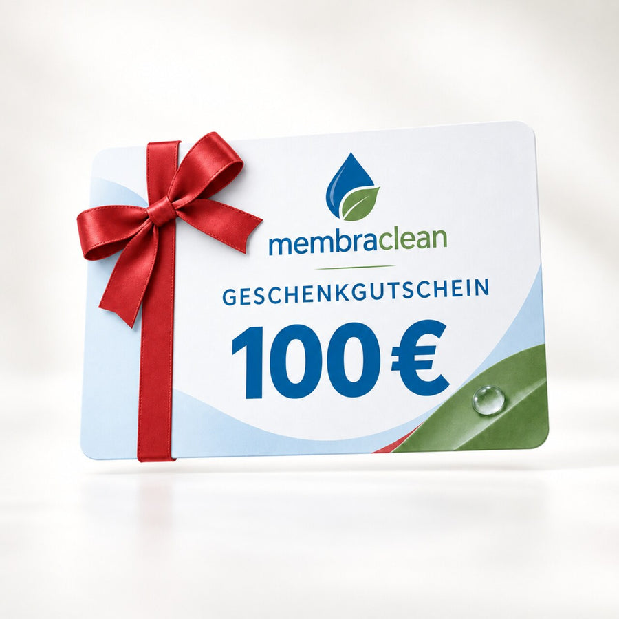 membraclean Geschenkgutschein im Wert von 100 Euro