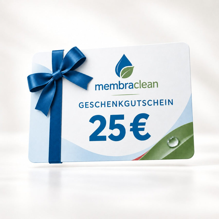 membraclean Geschenkgutschein im Wert von 25 Euro