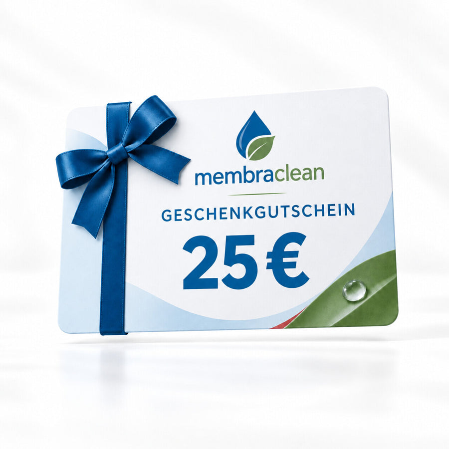membraclean Geschenkgutschein im Wert von 25 Euro