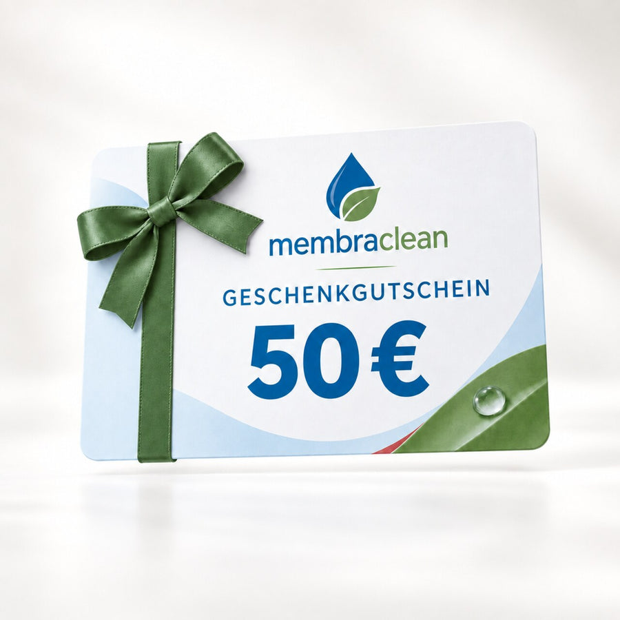 membraclean Geschenkgutschein im Wert von 50 Euro