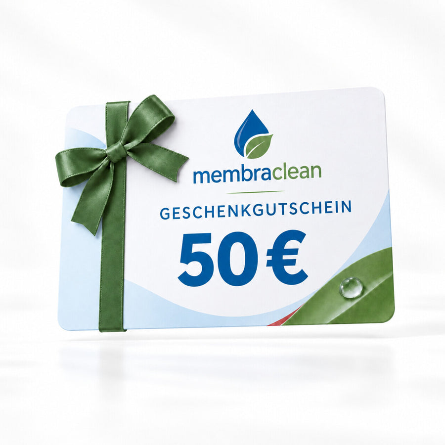 membraclean Geschenkgutschein im Wert von 50 Euro