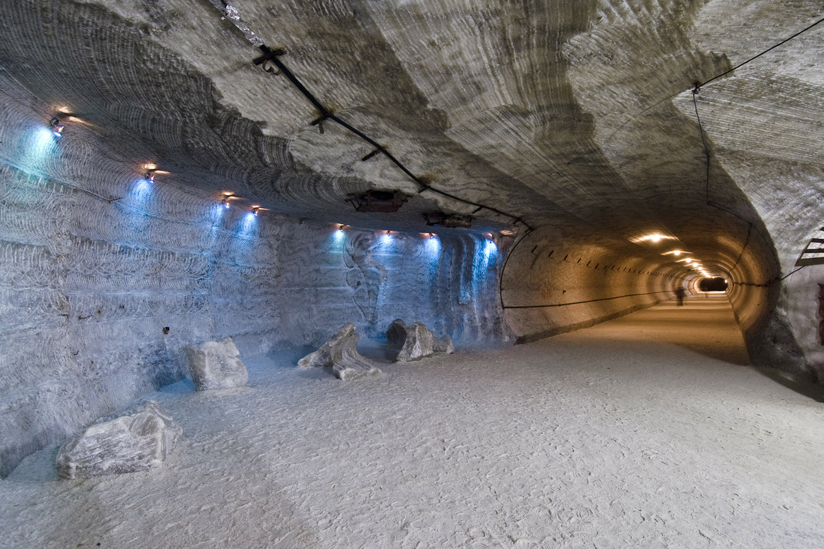 Blick in ein Salzbergwerk