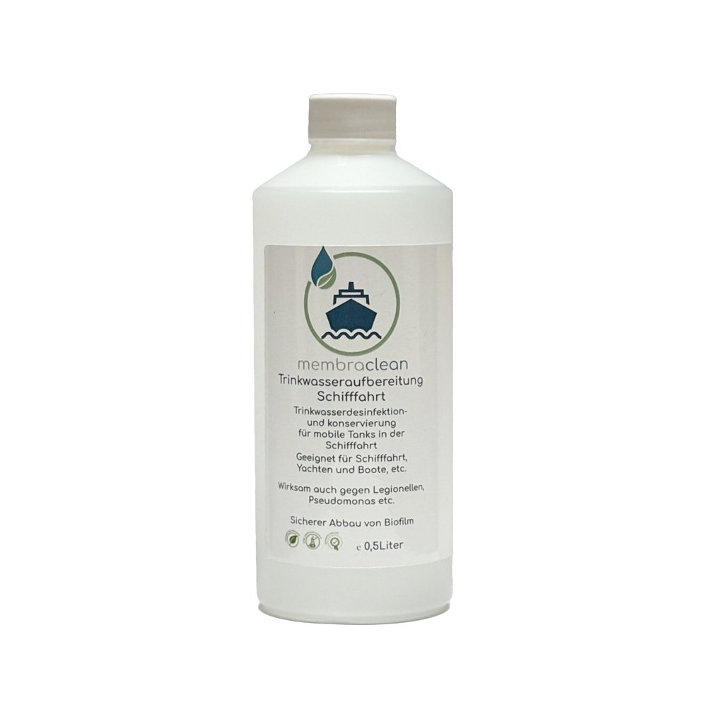 Produktbild membraclean Trinkwasseraufbereitung für Schifffahrt, Boote und Yachten 0,5 Liter