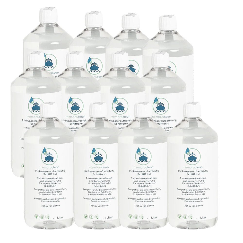 Produktbild membraclean Trinkwasseraufbereitung Schifffahrt 12x1 Liter