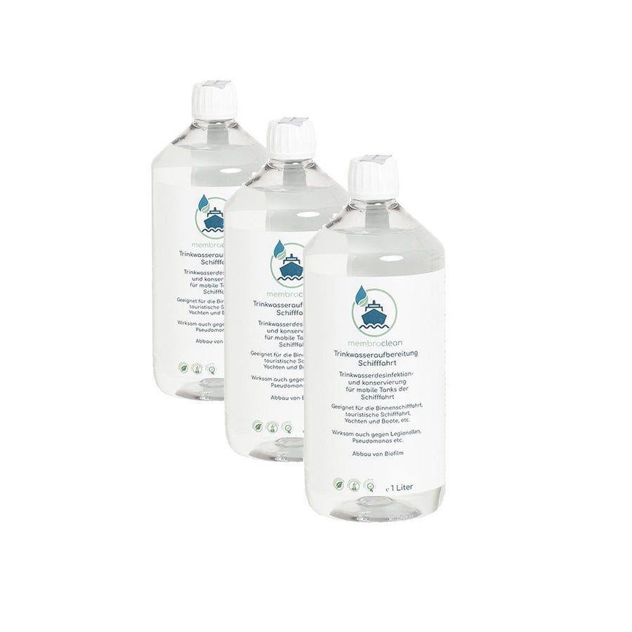 Produktbild membraclean Trinkwasseraufbereitung Schifffahrt 3x1 Liter