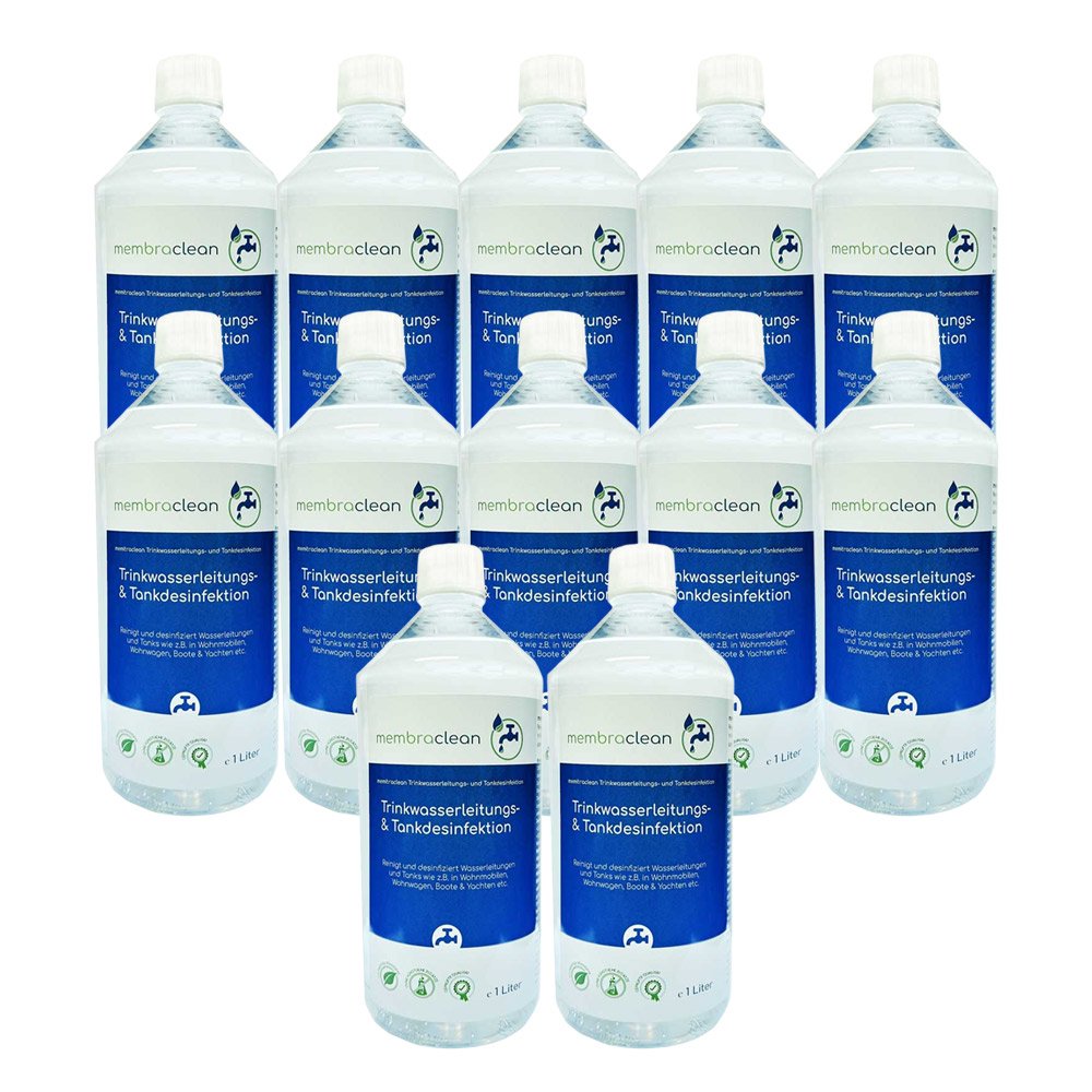 Produktbild für membraclean Trinkwasserleitungs- und Tankdesinfektion 12x1 Liter (12 Liter)