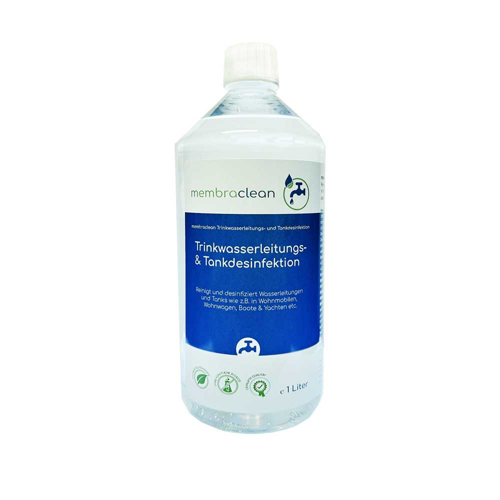 Produktbild membraclean Trinkwasserleitungs- und Tankdesinfektion 1 Liter