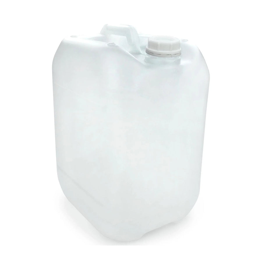Kanister Wasserkanister 20 Liter, DIN 51 Verschuss, PE-HD, UN-Zulassung, natur - membraclean-shop.de