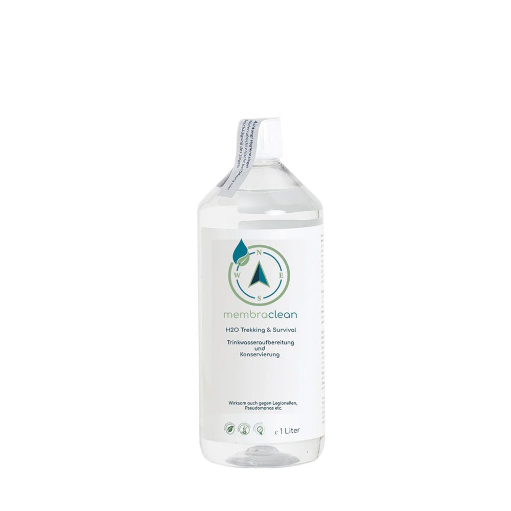 membraclean H2O Trekking & Survival zur Trinkwasseraufbereitung - 1 Liter - membraclean-shop.de