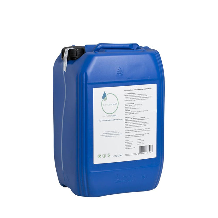 membraclean TD Trinkwasserdesinfektion - 20 Liter, z.B. für Dosieranlagen, PT 5 - membraclean-shop.de