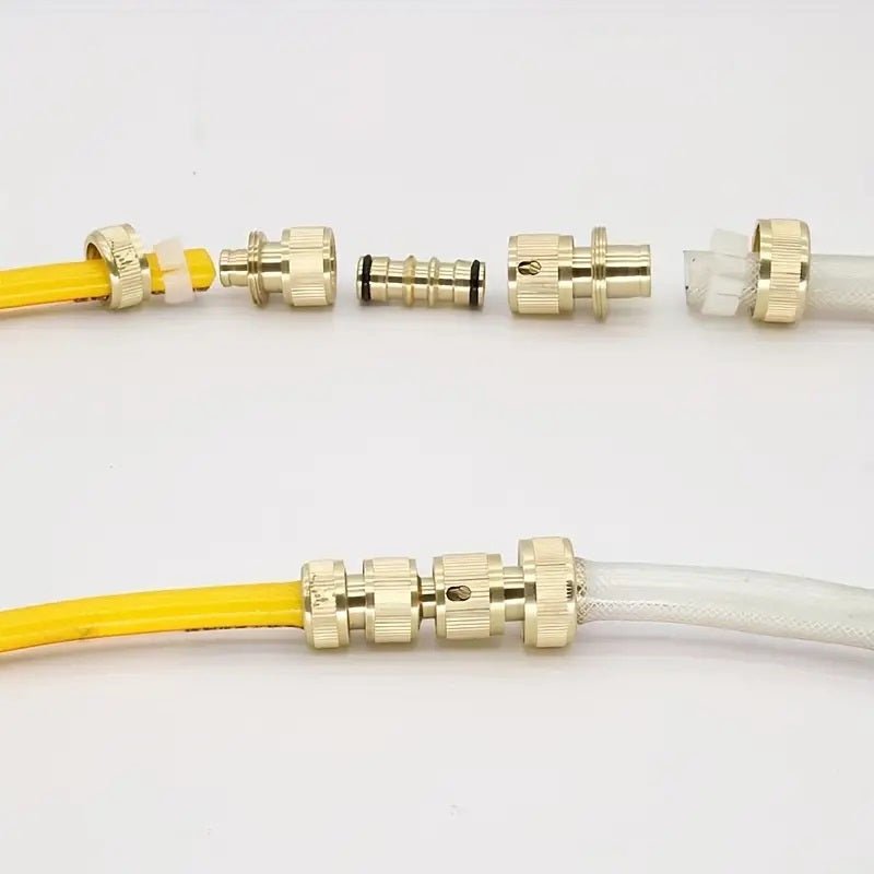 Messing 2 Wege Schlauchverbinder, Reparaturverbinder 1/2" (12-15mm) - membraclean-shop.de